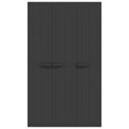 thumbnail image 3 of vidaXL Armoire de Rangement d'Extérieur Noire 97x37x165 cm PP, 3 of 5