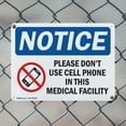 thumbnail image 5 of (2 Pack) Please Don't Use Cell Phone OSHA Notice Sign 10 Inch X 7 Inch Plastic Sign, Weather Resistant, UV Protected for Workplace, Business, and Construction Site, Made in the USA, 5 of 8