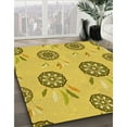 thumbnail image 3 of Ahgly Company Machine Washable Indoor Square Transitional Yellow Area Rugs, 7' Square, 3 of 7