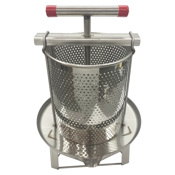 Techtongda Mesh Bee Honey Press Machine Filter Manual Honey Extractor Household Beekeeping Stainless Steel