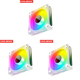 thumbnail image 1 of JShteea DM1 5V 3PIN ARGB 12V 4PIN PWM Ventilador Con Cubierta PC Luminoso (blanco Positivo, 1 of 8