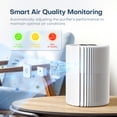 thumbnail image 3 of Breezome Air Purifier for Home, HEPA Air Cleaner with Smart WiFi Control, Air Quality Monitor & Sleep Mode, Especially for Pet Hair, Dust, Smoke, Bedroom, Office, White, 3 of 9