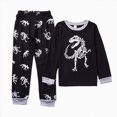 thumbnail image 2 of Gibobby Boy Clothes Boys Clothes 0-24Months 2t 3t 4t 5t Toddler Boy Clothes Long Sleeve Sweatshirts Tops and Pants 2Pcs Boys Fall Winter Outfits Set(2-3 Years,Black), 2 of 4