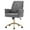 Gray, variant on S-HOME Ergonomic Mid-Back Liftable Office Chair in Striped Fabric with Golden Base and Memory Foam Cushion , Light Pink