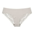 thumbnail image 2 of HUPOM Women'S Panties Panties For Girls Briefs Activewear None Seamless Waistband White XL, 2 of 4