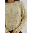 thumbnail image 4 of Sueter tejido cuadrado Roman Fashion /Juvenil, 3443 (Beige) beige UNITALLA, 4 of 5