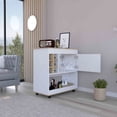 thumbnail image 3 of Multicolor Bar Cart with Caster Wheels | Enhance Dining Room Mobility, 3 of 4