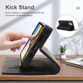thumbnail image 4 of for iPhone 16 Pro Max Wallet Case Cover, Luxury Wallet Case with Card Holder Magnetic Clasp Kickstand PU Leather Folio Protective Phone Case for iPhone 16 Pro Max, Black, 4 of 11