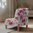 thumbnail image 5 of HELLHERO Dustproof Stain Protection Armless Accent Chair Protector for Armless Chair, Accent Chair Cover Watercolour Retro Floral Style, 5 of 8