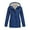 Navy blue, variant on Women's & Men's Spring-Autumn Hooded Trench Coat