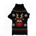 thumbnail image 3 of Kmbangi Pull de Noël pour Chien Motif Renne Flocon de Neige Col Roulé Tricoté, 3 of 7
