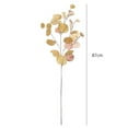 thumbnail image 5 of Morttic 1x Artificial Eucalyptus Leaves Stems, Faux Silk Eucalyptus Leaves Branches Stems for Wedding Party Home Table DIY Floral Decor (Champagne), 5 of 8
