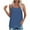 Blue, variant on Besolor Women's Summer Cami Tank Tops Spaghetti Strap Basic Tee Shirts Casual Loose Sleeveless Camisole Trendy