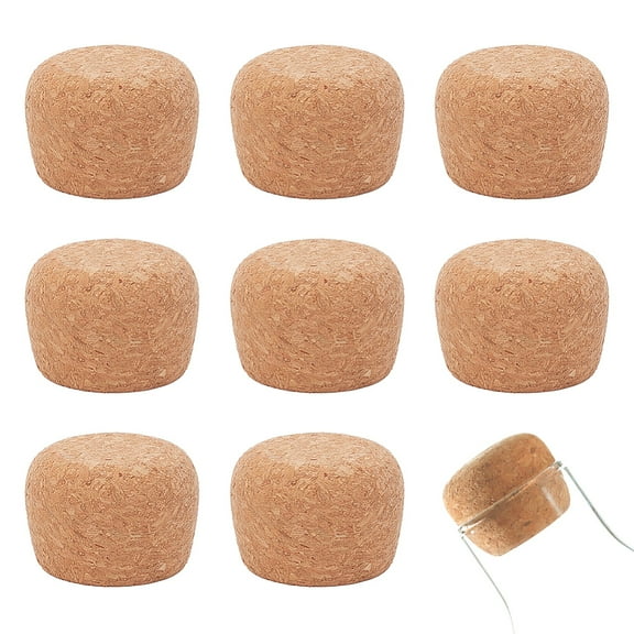 8 pc Cork Bottle Stoppers Bottle Tampions BurlyWood 38~44x30mm