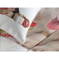 thumbnail image 4 of Ambesonne Christmas Quilted Bedspread Set 3 Pcs, Dog Cat with Presents, Queen Size, White Brown Red, 4 of 5