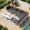 Dark Gray, variant on RADIATA Patio Aluminum Furniture Set with Oversized 29" Seats&Coffee Table, 8 Pieces Large Outdoor Modern Sectional Conversation Sofa Set with 4" Cushions for Backyard, Poolside, Gray&Dark Gray
