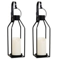 thumbnail image 1 of Candelabros de pared HPC DECOR de metal negro con LED parpadeante, 1 of 8
