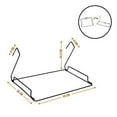 thumbnail image 2 of Cat Pet Animal Hanging Radiator Bed Warm Plush Basket Cradle Hammock- Metal Iron Frame Cat Radiator Bed Gray, 2 of 7