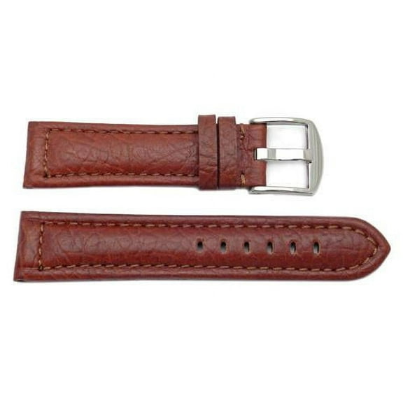Textured Leather Panerai Brown Charly Rouille 18mm Watch Band