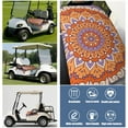 thumbnail image 6 of Contemporary Mandala Golf Cart Seat Cover 51" x 31", Universal Microfiber Towel for Bench Protection, 6 of 8