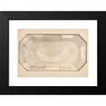 thumbnail image 2 of Jules-Edmond-Charles Lachaise 14x11 Black Modern Framed Museum Art Print Titled - Design for a Coiffered Ceiling (19th Century), 2 of 5