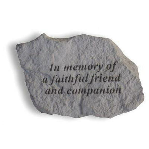 In Memory Of A Faithful Friend... Inspirational Garden Stone