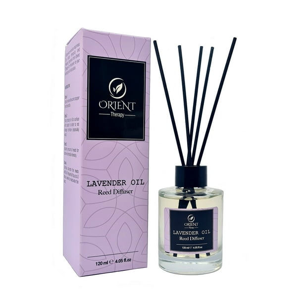 Orient Therapy Lavender Oil Reed Diffuser Set Includes Scented Reeds