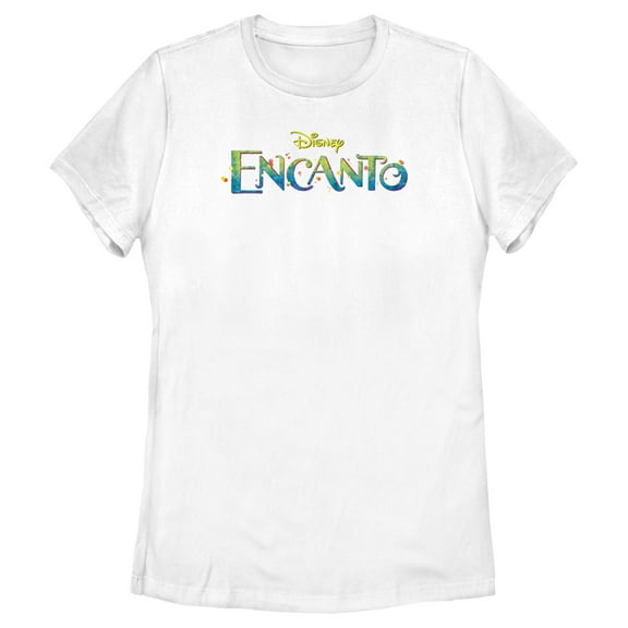 Women's Encanto Colorful Logo Graphic Tee White X Large
