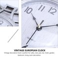 thumbnail image 4 of landege Vintage Dial Clock European Hollowed-out Silent Clock 3D Large Decorative Wall Clock for Living Room Bedroom Kitchen(Silver), 4 of 8