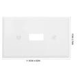thumbnail image 2 of BESTYASH Single Light Switch Cover Plate for Electrical Outlets Easy Installation Dust Resistant Design, 2 of 8