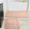 Mainstays 2 Piece Pink Memory Foam Bath Rug Set, Available in Multiple Colors