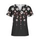 thumbnail image 5 of ICHUANYI Clearance Women Fashion Casual Printing Short Sleeve Loose Tee Tops Tunic Blouse(Black, XXL) ICHUANYI WER2023080900859, 5 of 5
