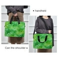 thumbnail image 6 of 16" Laptop Briefcase for Work Travel Laptop Shoulder Bag Carrying Handbag Laptop Case Green Ink Splatter Pattern, 6 of 8