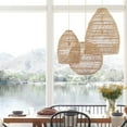 thumbnail image 5 of Arturesthome Boho Dining Room Rattan Pendant Light Coastal Living Room Decor Lampshade, 5 of 10
