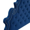 thumbnail image 5 of Modway Gwyneth Tufted Performance Velvet Queen Platform Bed in Navy, 5 of 10