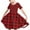Red, variant on Odeerbi Toddler Girls Summer A-Line Dress Cute Plaid Swing Dress Toddler Kids Short Sleeve Stretchy Dress Toddler Girls Clothes