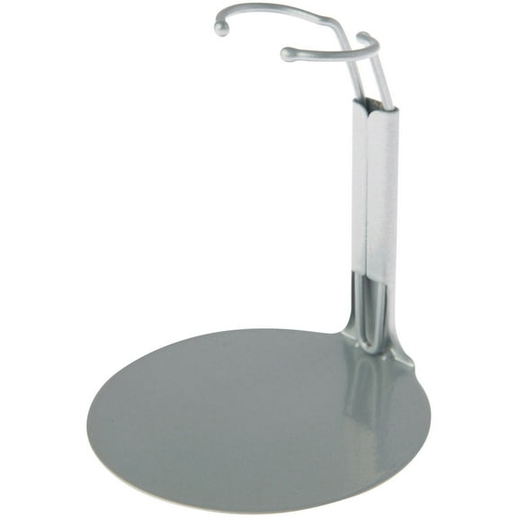 Plymor DSP-30S Silver Adjustable Action Figure Stand, fits 6 and 6.5 inch Action Figures, Waist is 1.25" - 1.5" wide, 3.25" - 4" around, Pack of 6
