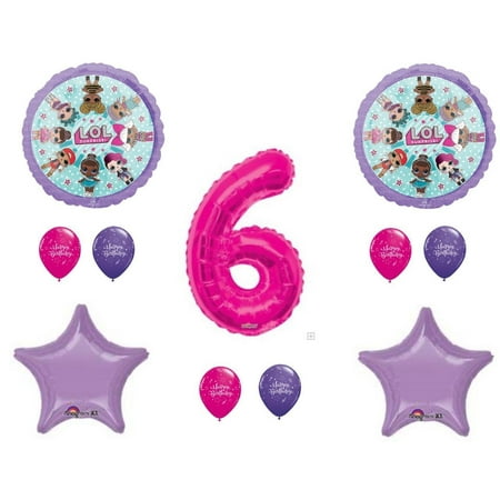  LOL  Surprise Doll 6th Birthday  party  Balloons Decoration 