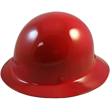 

MSA Skullgard Full Brim Hard Hat with FasTrac III Ratchet Suspension - Red