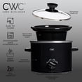 thumbnail image 5 of COOK WITH COLOR Slow Cooker, Crock Pot, 2-Quart with Removable Stoneware Pot, Black, 5 of 5