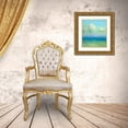 thumbnail image 3 of Yeremyan, Vahe 26x29 Gold Ornate Wood Framed with Double Matting Museum Art Print Titled - Turquoise Ocean, 3 of 4