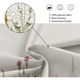 thumbnail image 4 of Riyidecor Stall Wildflower Small Half Shower Curtain 36Wx72H Inch Farmhouse Flower Botanical Floral Plant Herbs Vintage Decor Bathroom Windows Fabric Polyester Waterproof 7 Pack Plastic Hooks, 4 of 6