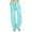 Sky Blue, variant on Mlzmgr Wide Leg Pants for Women High Waisted Loose Casual Comfy Pants Solid Color Trousers with Pockets Eyelet