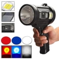 thumbnail image 1 of Multifonctionnel Alimenté Solaire Rechargeable LEDs Recherche Lumière Camping Lampe Principale & Côté Lumière 3 Modes / Intégré 3000mAh Haute Capacité Rechargeable Cellule IP65 Résistance à l'Eau USB-Typ, 1 of 7