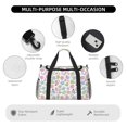 thumbnail image 4 of Rateoe Pastel Christmas Cookies Pattern Gym Bag for Women, Duffle Bag for Travel with Wet Pocket, Carry on Weekender Bags for Women, Water Resistant Travel Bag Duffel Bag, 4 of 7