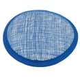 thumbnail image 2 of HEVIRGO Millinery DIY Craft Accessory Women Sinamay Cocktail Hat Fascinator Round Base,Royal Blue, 2 of 9