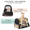 thumbnail image 3 of Thanksgiving Acorn Premium Cat Carrier Bag - Durable 900D Oxford Cloth & Sherpa Base, Spacious 17x10x11.8 in Size, Comfortable Nylon Webbing - Ideal for Traveling with Your Feline Friend!, 3 of 7