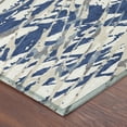 thumbnail image 3 of Addison Rugs Chantille Indoor/Outdoor Transitional Abstract Navy Machine Washable Round Rug, 8' x 8', 3 of 7