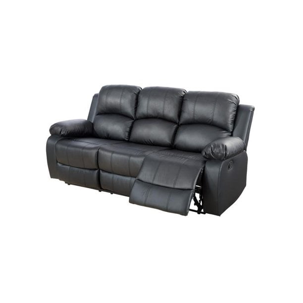 Ainehome Furniture Recliner Sofa for Living Room, Bonded Leather Manual