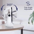 thumbnail image 4 of Desk Fan Small Desk Fan Strong Airflow Quiet Operation Portable Fan Head 360, 4 of 5